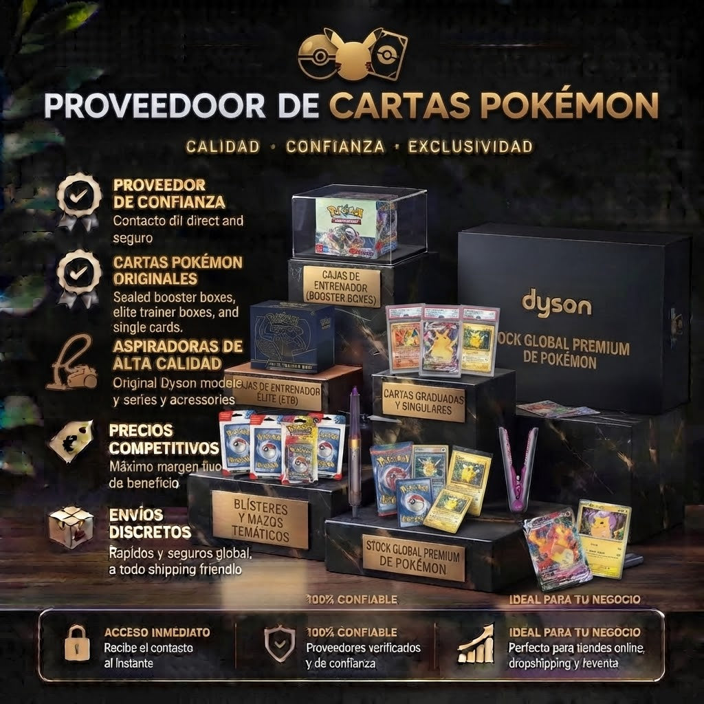 Proveedor cartas Pokemon